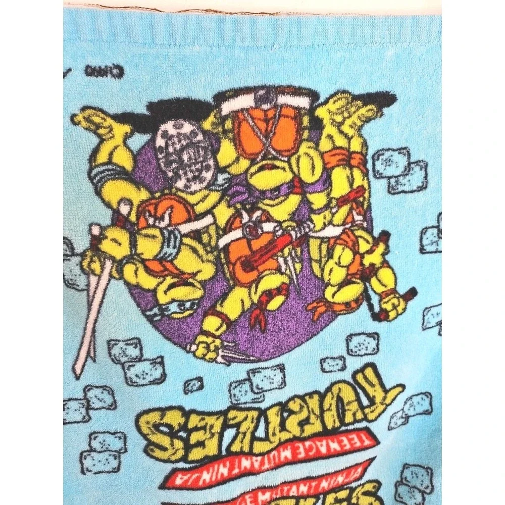 Vintage 1990 Mirage Studios Teenage Mutant Ninja Turtles‎ TMNT Hand Towel 26x16